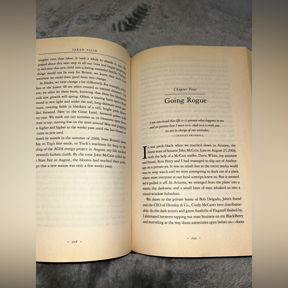 Sarah Palin "Going Rogue: An American Life", Hardcover, 2009, First Edition - Picture 5 of 9